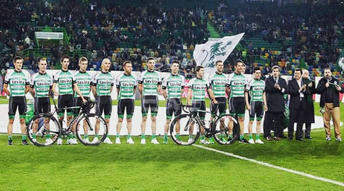 A equipa de Ciclismo do Sporting em 2017